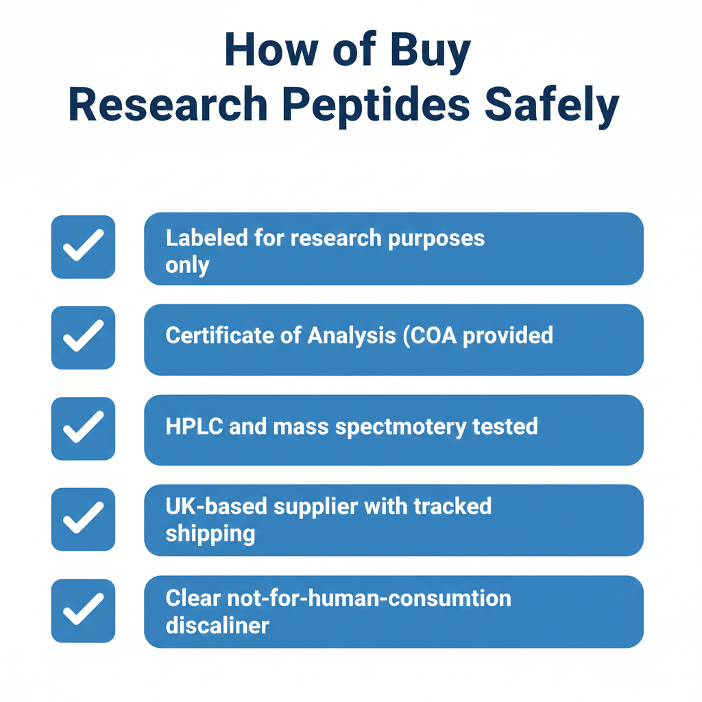 How to buy research peptides safely checklist