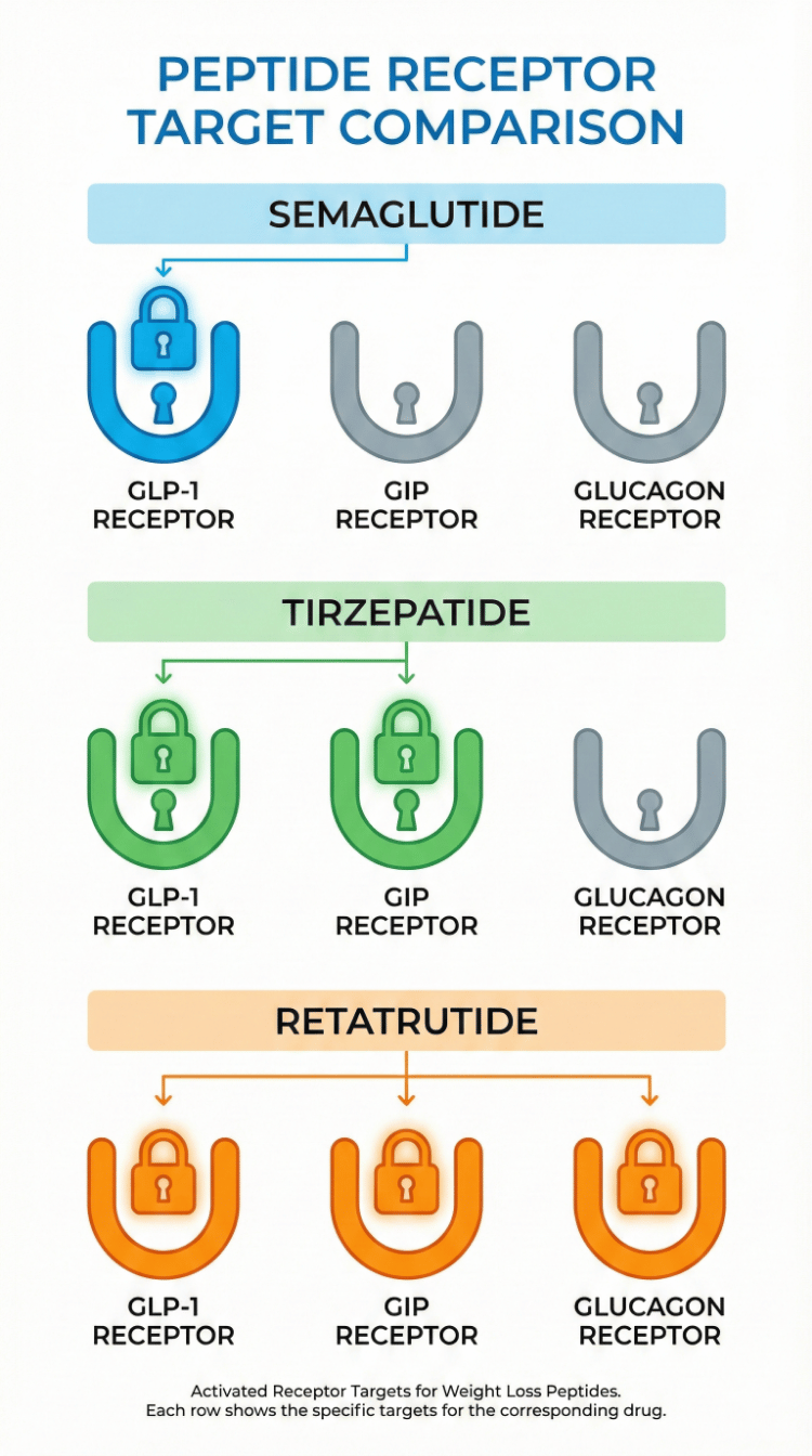 Сравнение на таргет рецептори